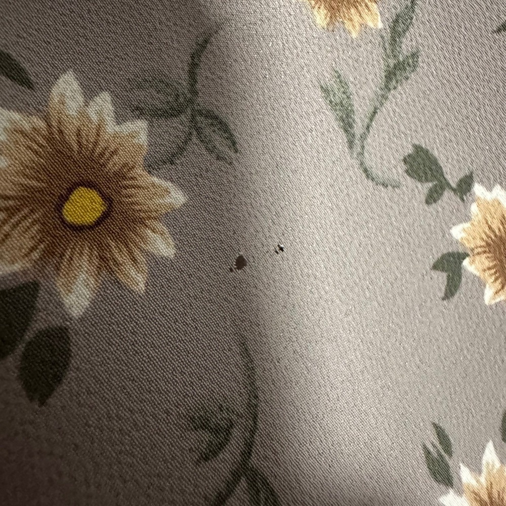 Rampage Vintage 90s Daisy Floral Halter Maxi Dress Grey Made in USA Small - Picture 12 of 13